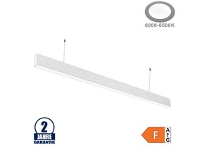40W LED Linearleuchte mit Abhängung Weiß Kaltweiß
