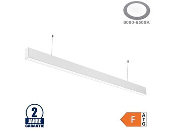 40W LED Linearleuchte mit Abhängung Weiß Kaltweiß