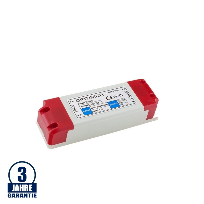 36W 12V DC Kunststoff Netzteil Professional