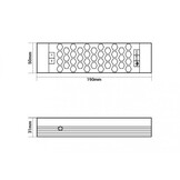 100W 12V DC Metall Netzteil Professional Slim