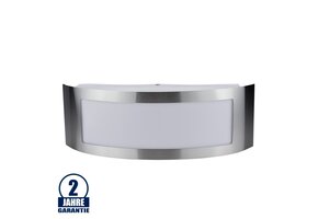 Wandleuchte mit E27 Fassung Edelstahl Classic IP44