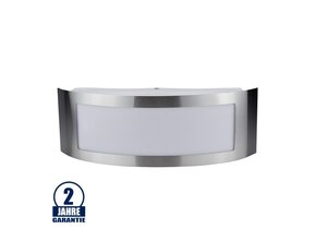 Wandleuchte mit E27 Fassung Edelstahl Classic IP44