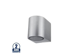 Wandleuchte mit GU10 Fassung 1-fach Zylinder Edelstahl IP44