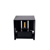 6W LED Wandleuchte Würfel Up and Down Schwarz IP54 Neutralweiß