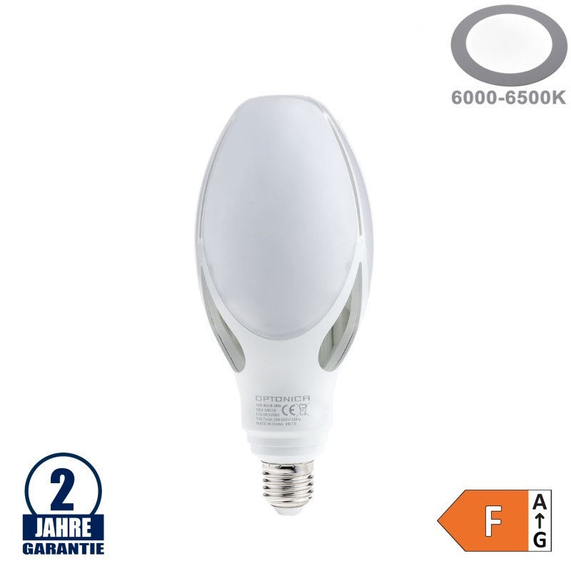 40W LED E27 Kolbenlampe Kunststoff Kaltweiß