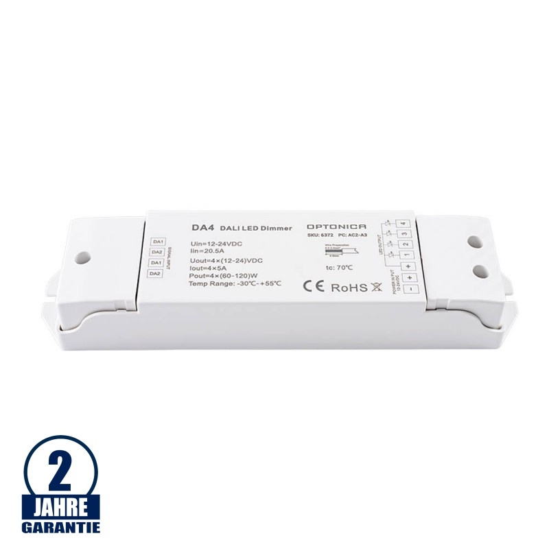 LED DA4 Dali Controller 20A 4Kanäle