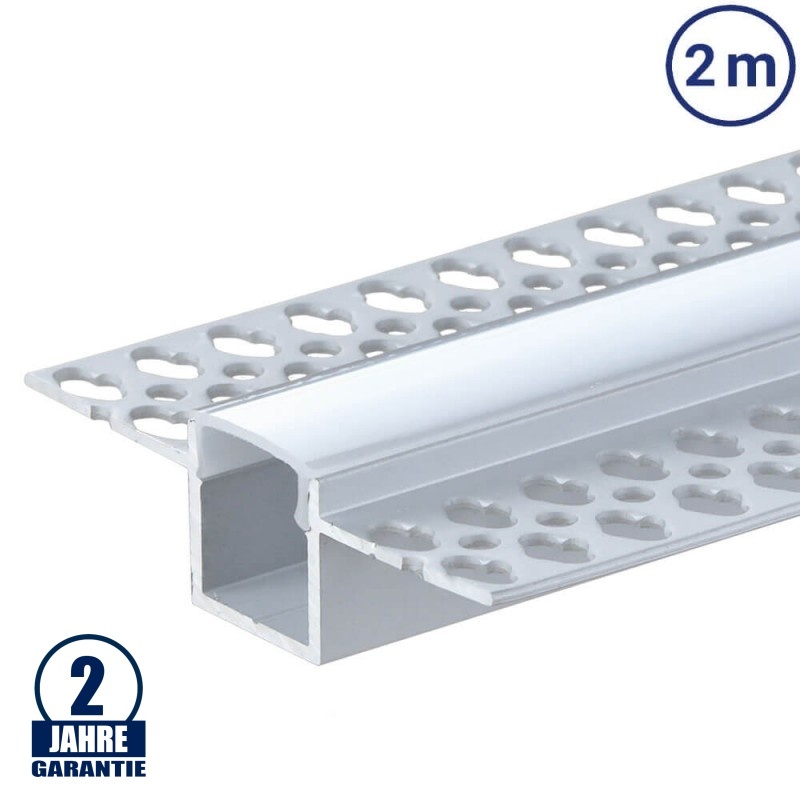LED Profil Trockenbau eloxiert 2m SET OP