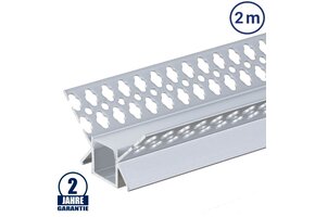 LED Profil Trockenbau Innen-Eck eloxiert 2m SET OP