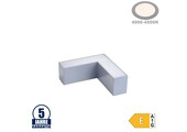 8W L-Verbinder für Linearleuchte Slim Professional Silber Neutralweiß 5381
