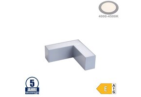 8W L-Verbinder für Linearleuchte Slim Professional Silber Neutralweiß 5381
