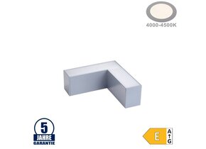8W L-Verbinder für Linearleuchte Slim Professional Silber Neutralweiß 5381