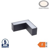 8W L-Verbinder für Linearleuchte Slim Professional Schwarz Neutralweiß 5380
