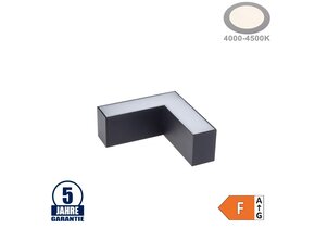 8W L-Verbinder für Linearleuchte Slim Professional Schwarz Neutralweiß 5380