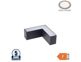 8W L-Verbinder für Linearleuchte Slim Professional Schwarz Neutralweiß 5380
