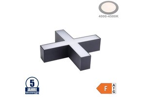 15W X-Verbinder für Linearleuchte Slim Professional Schwarz Neutralweiß 5380