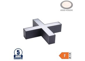 15W X-Verbinder für Linearleuchte Slim Professional Schwarz Neutralweiß 5380