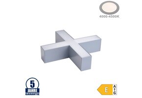 15W X-Verbinder für Linearleuchte Slim Professional Silber Neutralweiß 5381