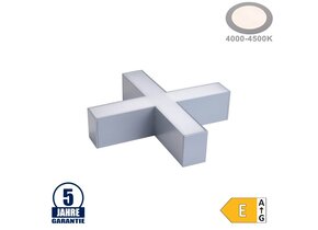 15W X-Verbinder für Linearleuchte Slim Professional Silber Neutralweiß 5381