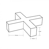 15W X-Verbinder für Linearleuchte Slim Professional Silber Neutralweiß 5381