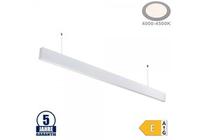 50W LED Linearleuchte Up and Down Professional mit Abhängung Weiß Neutralweiß