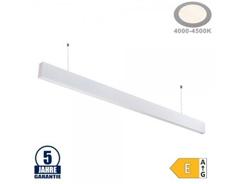 50W LED Linearleuchte Up and Down Professional mit Abhängung Weiß Neutralweiß