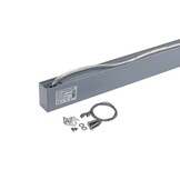 50W LED Linearleuchte mit Abhängung UGR19 Silber Neutralweiß