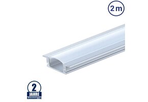 LED Profil Einbau eloxiert 2m SET OP