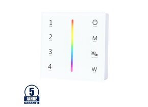 LED RGB/RGBW 4 Zonen Fernbedienung für Wandmontage