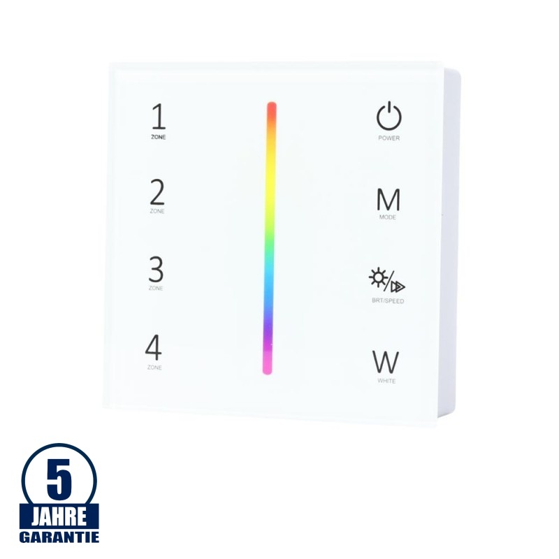 LED RGB/RGBW 4 Zonen Fernbedienung für Wandmontage