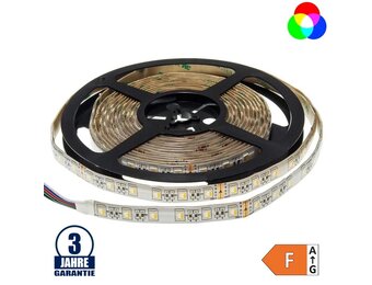 60SMD/m 16W/m 24V Professional LED Streifen RGBNW Spritzwassergeschützt 5m Rolle