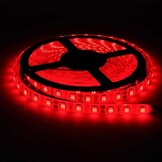 60SMD/m 14,4W/m 12V Led Streifen 5050 Rot Spritzwassergeschützt 5m