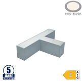 12W T-Verbinder für Linearleuchte Slim Professional Silber Neutralweiß 5381