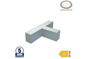 12W T-Verbinder für Linearleuchte Slim Professional Silber Neutralweiß 5381