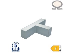 12W T-Verbinder für Linearleuchte Slim Professional Silber Neutralweiß 5381