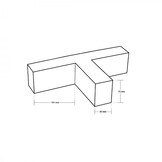 12W T-Verbinder für Linearleuchte Slim Professional Silber Neutralweiß 5381