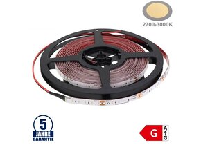 120SMD/m 9,6W/m 24V Professional LED Streifen 1808 Warmweiß Spritzwassergeschützt 5m