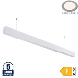 40W LED Linearleuchte Slim Professional mit Abhängung Weiß Neutralweiß