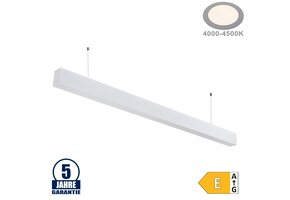40W LED Linearleuchte Slim Professional mit Abhängung Weiß Neutralweiß
