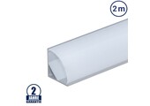 LED Profil 45° Winkel V2 eloxiert 2m SET OP
