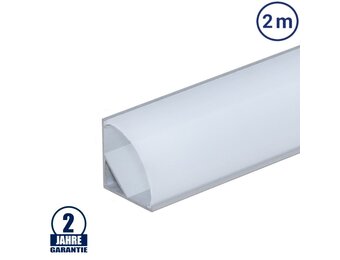 LED Profil 45° Winkel V2 eloxiert 2m SET OP
