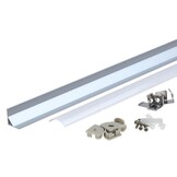 LED Profil 45° Winkel V2 eloxiert 2m SET OP