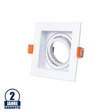 Einbaurahmen für LED GU10 Quadratisch inkl. Fassung Weiß