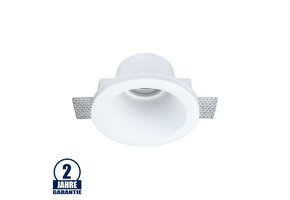 Einbaurahmen Trimless für LED GU10 versenkt Rund Weiß