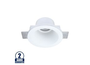 Einbaurahmen Trimless für LED GU10 versenkt Rund Weiß