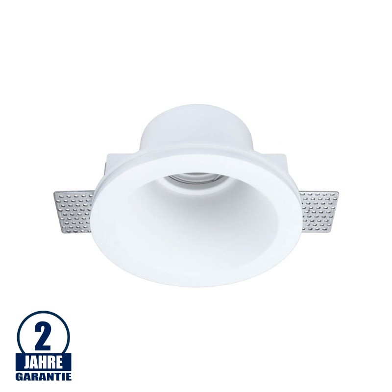 Einbaurahmen Trimless für LED GU10 versenkt Rund Weiß