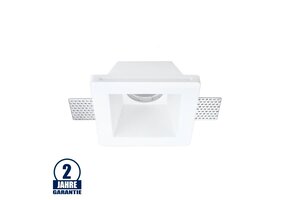 Einbaurahmen Trimless für LED GU10 Quadratisch 1-fach Weiß