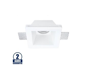 Einbaurahmen Trimless für LED GU10 Quadratisch 1-fach Weiß
