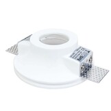 Einbaurahmen Trimless für LED GU10 Rund Konisch Weiß