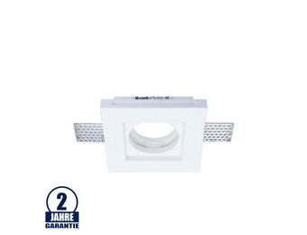 Einbaurahmen Trimless für LED GU10 Quadratisch Weiß