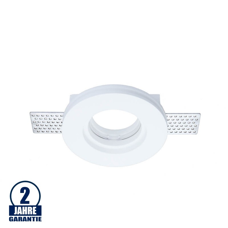 Einbaurahmen Trimless für LED GU10 Rund Weiß